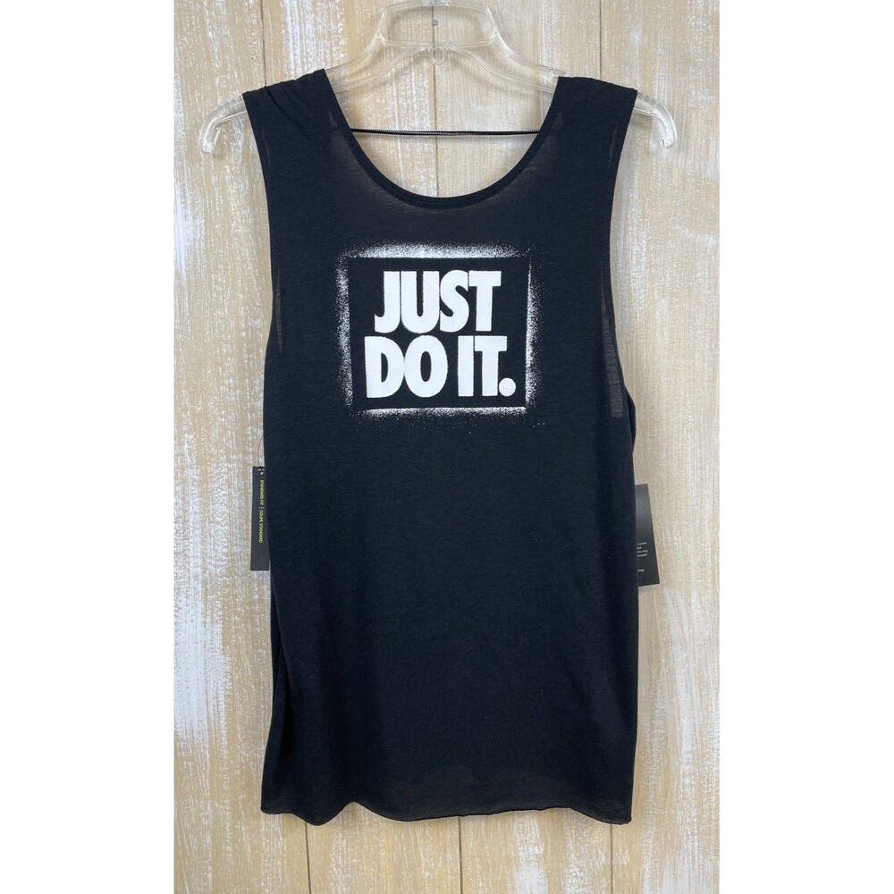 NWT Nike Just Do It Women's S Black Standard Fit Tank